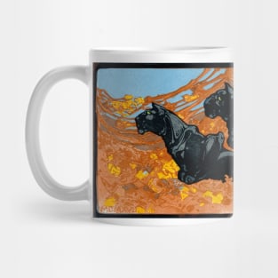 Pair of Black Panthers 1917  Bernard Willem Wierink Mug